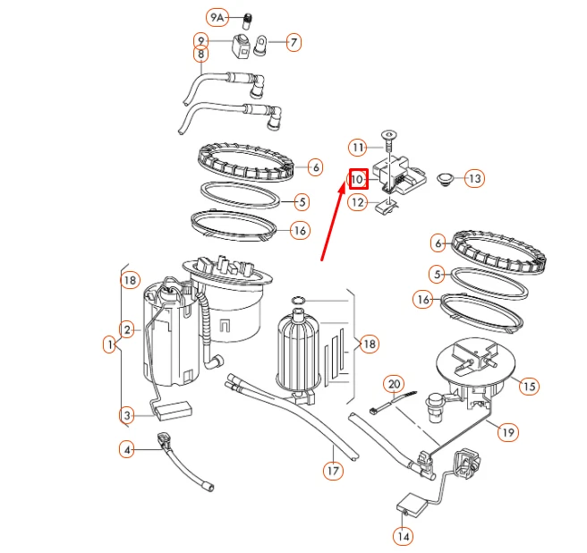 AUDI A4 B8 Fuel Pump Control Unit 8K0906093E NEW GENUINE - Image 4 of 4