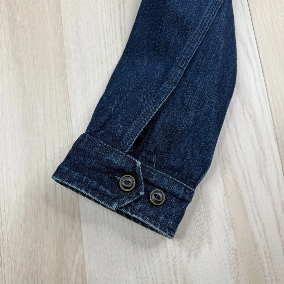 Apolis Global Citizen Mens Indigo Utility Pocket Classic Denim Jacket Size 2XL - Image 4 of 4