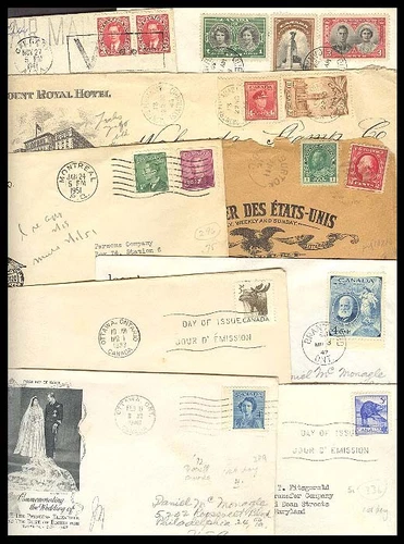 (AT1032) CANADA - 1940s / 50s COVERS, FDC. SOME FAULTS BUT NICER GROUP