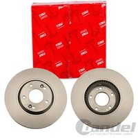 2X Trw Bremsscheiben 300Mm BelÜFtet Vorne Passend FÜR Hyundai Grandeur I30