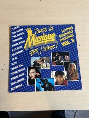 All La Musique Que I'aime Vol 3 Vinyl LP 1985 Duran Duran Sandra