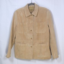 Caslon Leather Jacket Womens XL Tan Suede But...