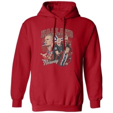 Haaland Inspired Design - Norway Soccer Fans Unisex Hooded Sweatshirt