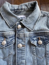 Old Navy Jean Jacket Snap Button Blue Wash Denim 4 Years/4T