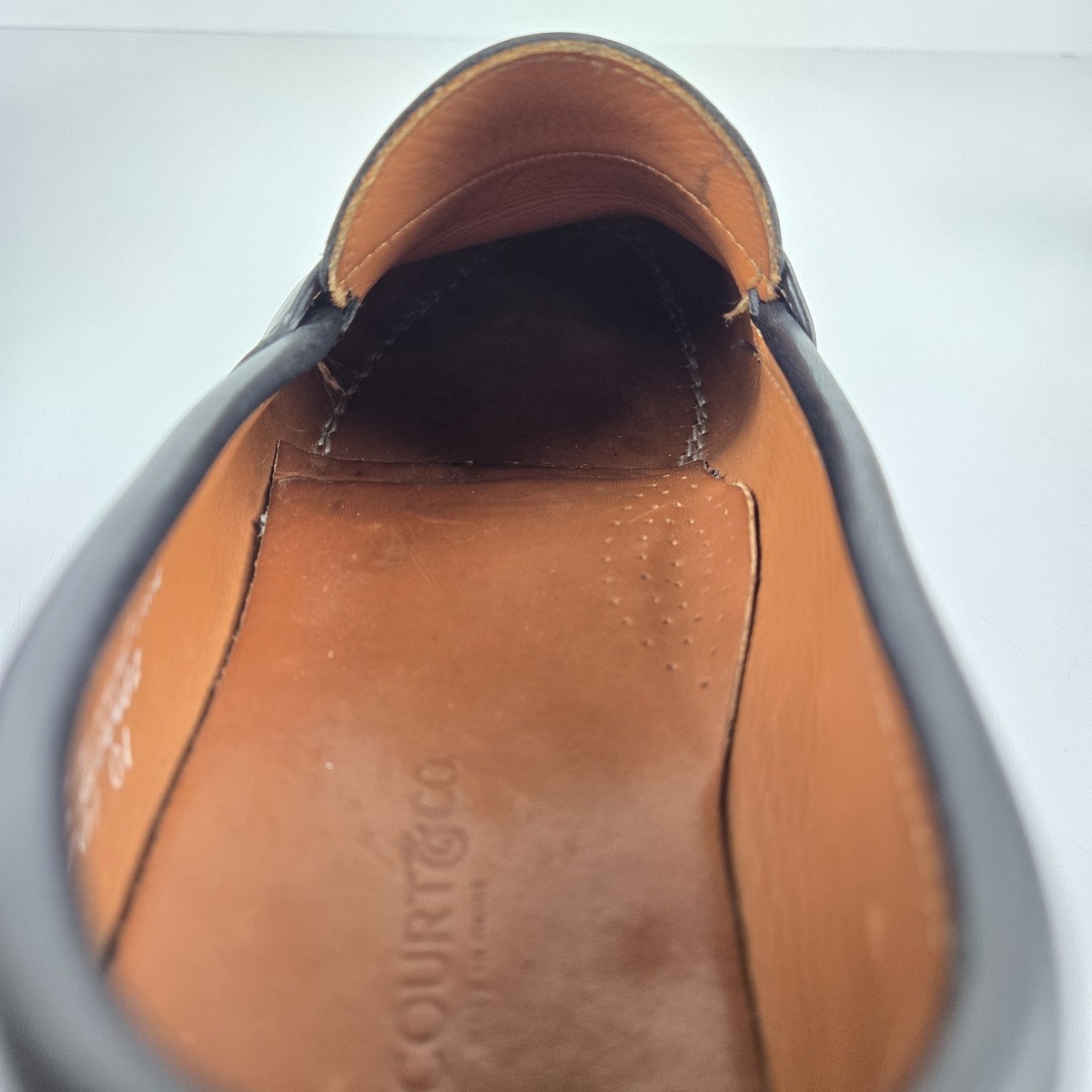 RANCOURT & CO Men’s Made in Maine USA Loafer Strap in Brown Size 8E Rancourt & Co. Full Strap Penny Loafer Brown Leather Mens  main image 3