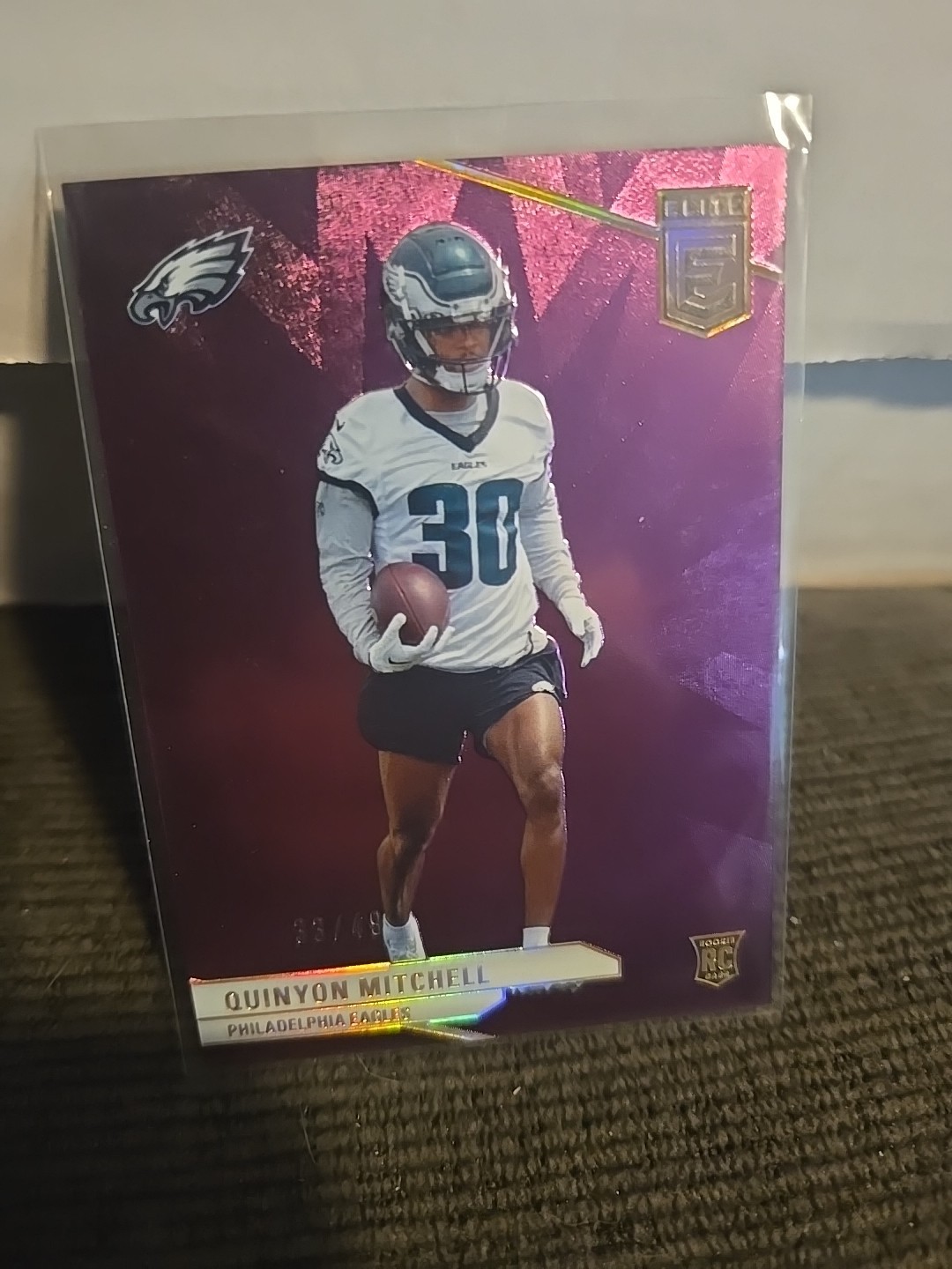 2024 Donruss Elite Quinyon Mitchell Purple /49 Rookie #147 Eagles PRO BOWLER!!!