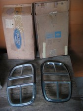 Nos 68 1968 Ford Galaxie 500 Xl Tail Light Bezel Pair C8az-13489-f