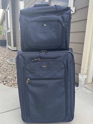 Samsonite 25'' Navy Expandable Upright Suitcase with Carry On Included (Used)