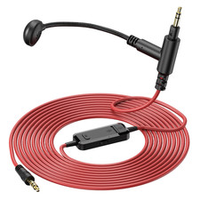 3.5 Mm Cable with Boom Mic and Mute Volume Control for Gaming Headsets, Most Oth