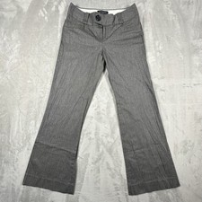 Banana Republic Petites 2 Martin Fit No # 323 Flare Trouser Dress Pant Gray