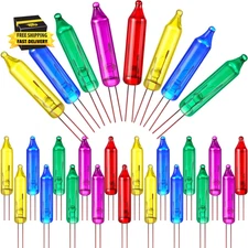 60 Count 6V Mini Christmas Replacement Lights Bulbs for Christmas Trees Decorati