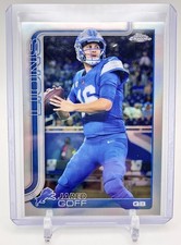 2025 Topps Chrome NFL Football Jared Goff Refractor #102 Lions
