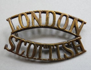 Shoulder Title 14th Battalion London Regiment London Scottish British Army a/f