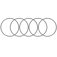 5St Metrische Nitrilkautschuk O-Ringe Dichtung 165,3Mm Ad 160Mm Id 2,65Mm Breite