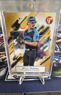 2025 Topps Pristine - Paul Skenes #285 Gold Refractor  08/50 Colormatch