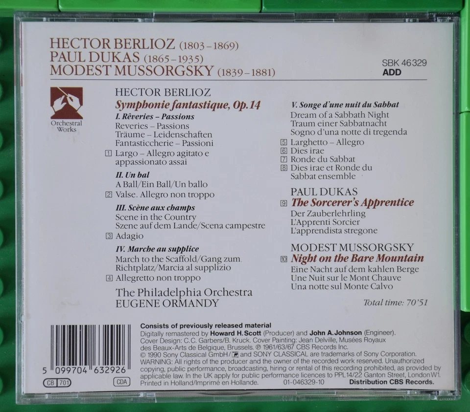 Berlioz - Dukas - Mussorgsky - Symphonie Fantastique - Sony - CD - Bild 2 von 3