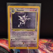 Wizards of the Coast Haunter 6/62 Fossil Holo Rare English 50HP Stage 1 on eBay
