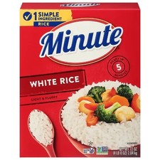 Minute Instant Light and Fluffy White Rice   72 oz.