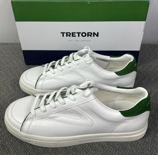 Tretorn Men's White Sneakers with Green Soles Size 12 New w/o Box