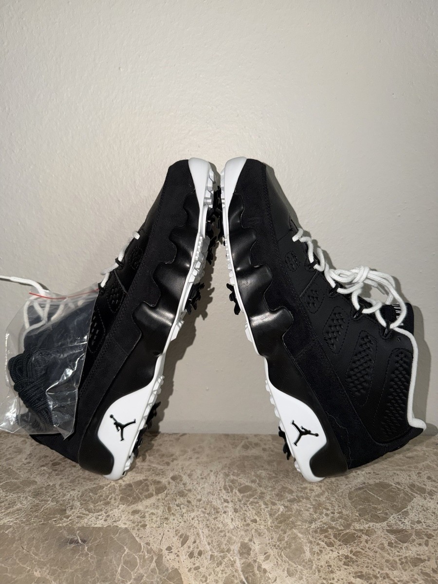 NIKE Air Jordan 9 Low Golf Barons Golf Shoes Size 9.5 Black NIKE Air Jordan 9 Low Golf Barons Golf Shoes Size 9.5 Black