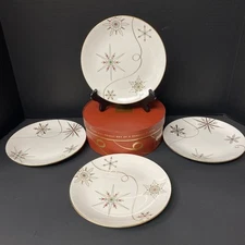 Lenox Merry and Bright Snowflake Dessert Plate 8" Set of 4