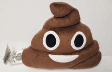 Poop Poo Emoji Plush Pillow Brown 12"x 12" inches Soft Stuffed Funny Pillow