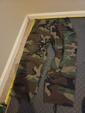 Vintage Military Pants Mens 31-34 x 26 - 29 Medium US Army Woodland Camo S173