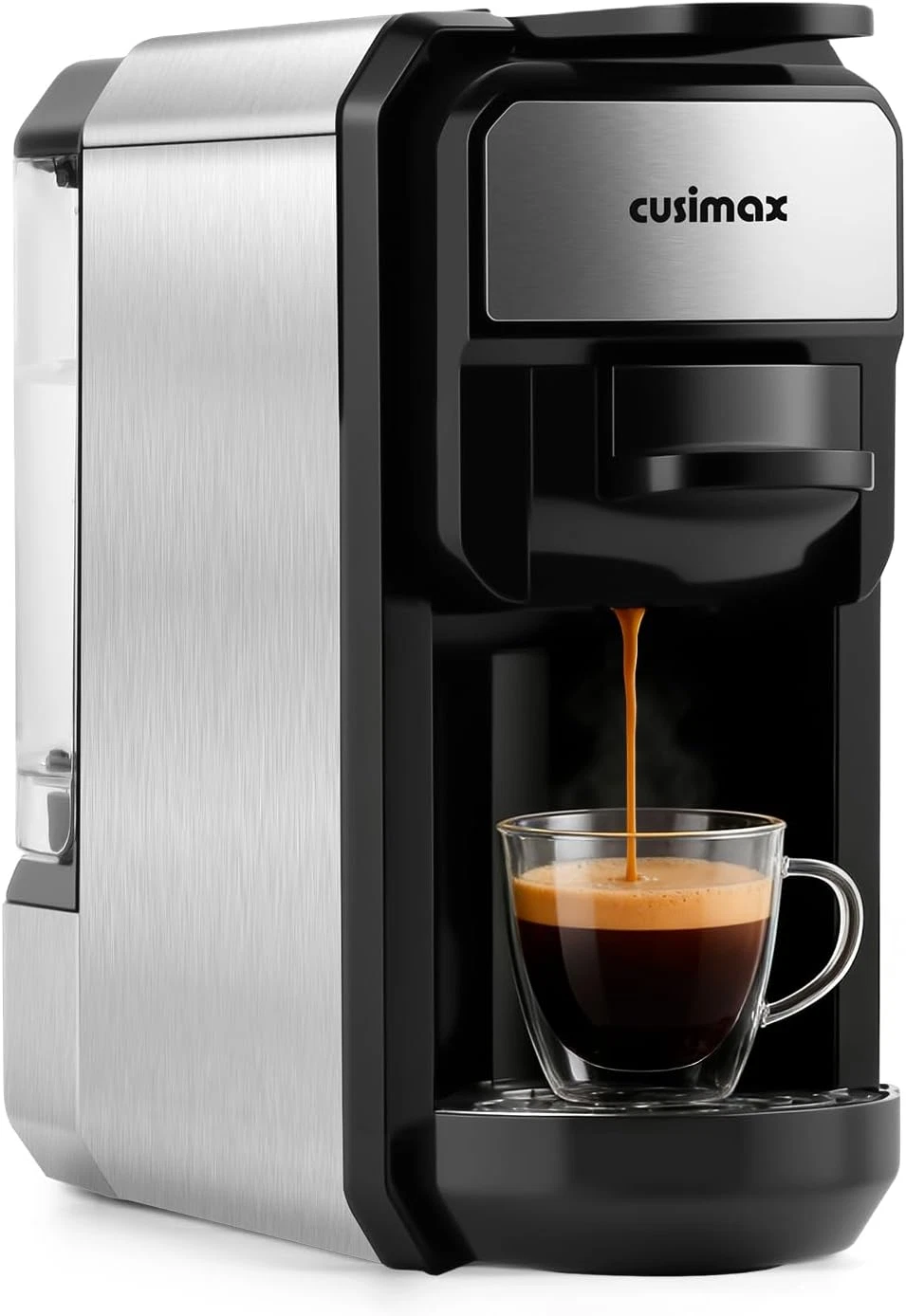 Compact Espresso Machine with 19Bar Pressure & Nespresso Compatible Pods