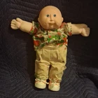 Cabbage Patch Kids 14 in Baby Doll 1982 Blue Eyes Soft Body Outfit Shoes