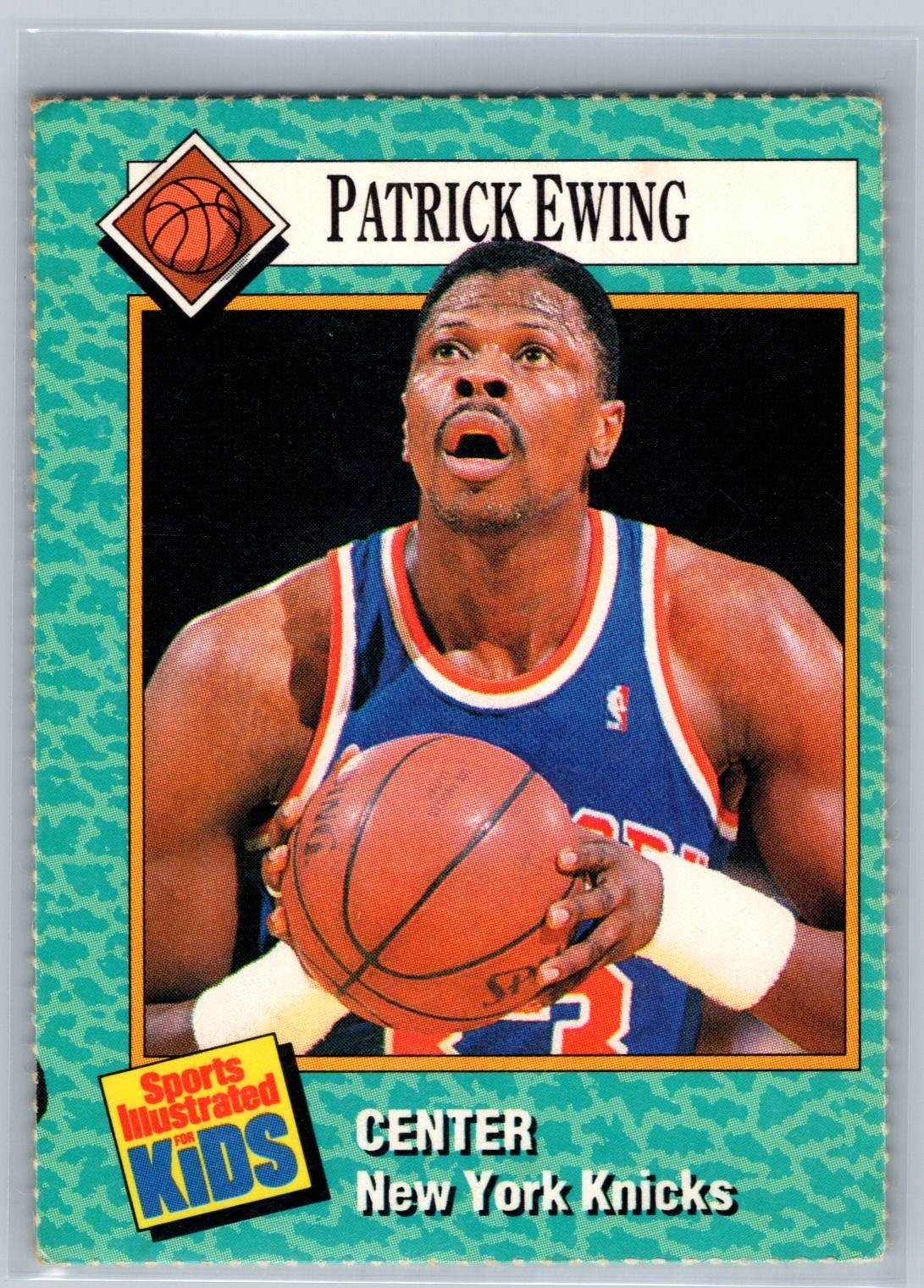 1989 Sports Illustrated for Kids #77 Patrick Ewing New York Knicks