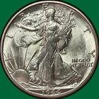 1944-S Walking Liberty Half Dollar Brilliant Uncirculated BU Coin #38719