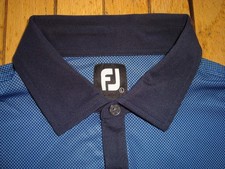 FOOTJOY MEN'S SHORTSLEEVES GOLF BLUE POLO SHIRT SIZE LARGE BNWOT 
