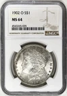 1902 O MORGAN SILVER DOLLAR NGC MS64