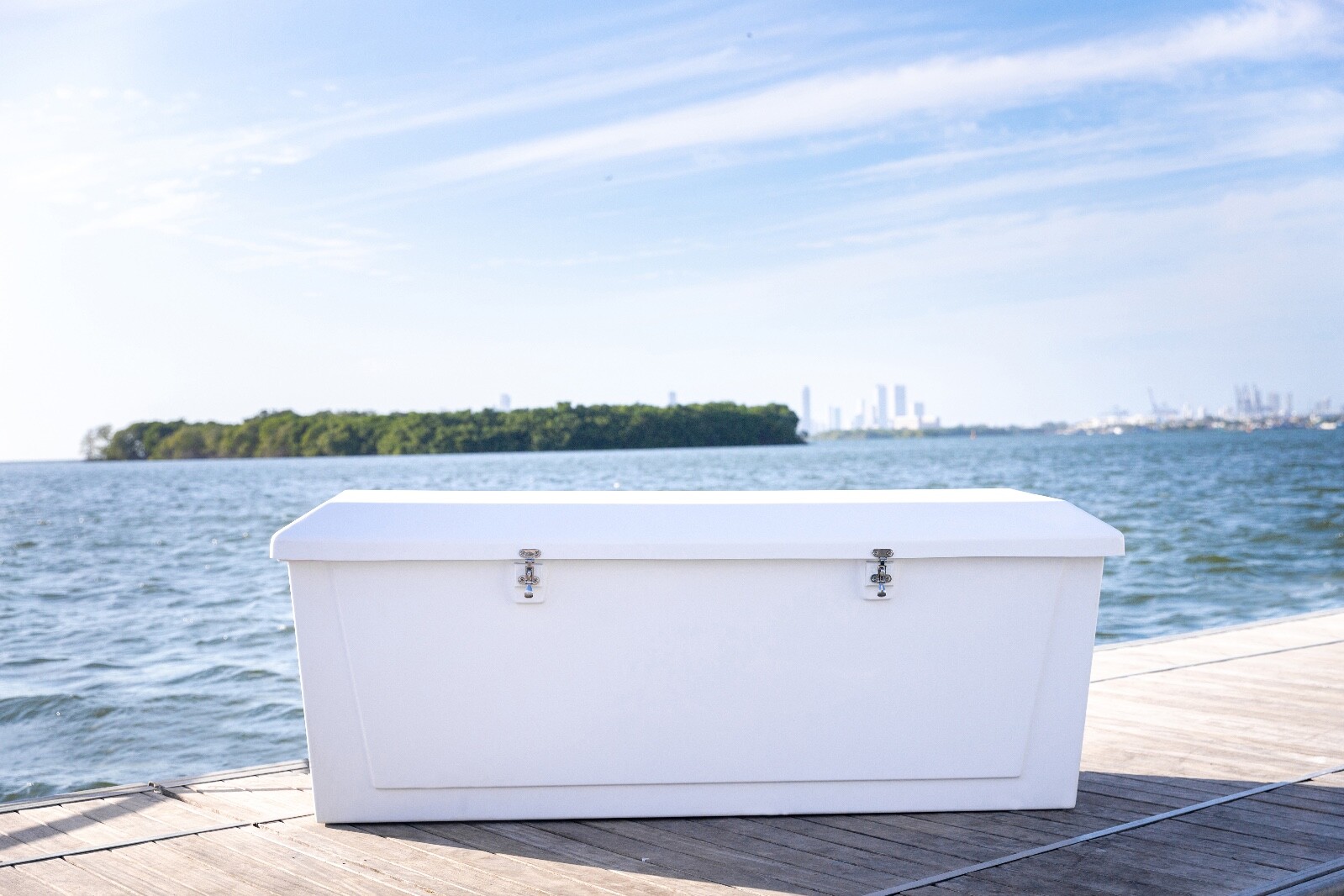 Oceanic Boutique Fiberglass Dock Box 72'' x 22'' x 24'' eBay