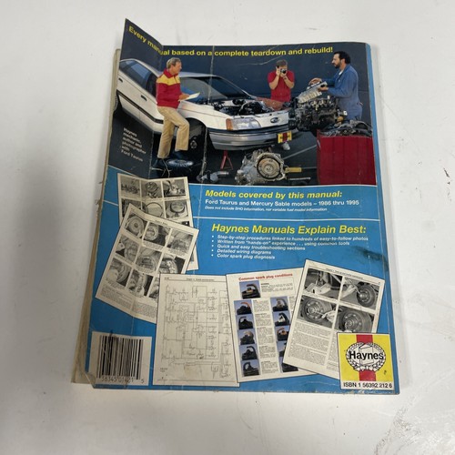 B342 Haynes 36074 Ford Taurus & Mecury Sable 1986- 1994 Service Repair Manual - Picture 2 of 2