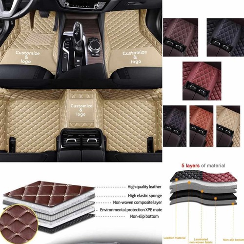 For Mitsubishi Car Floor Mats Luxury Custom Carpets Dustproof Leather Handmade - Picture 30 of 42
