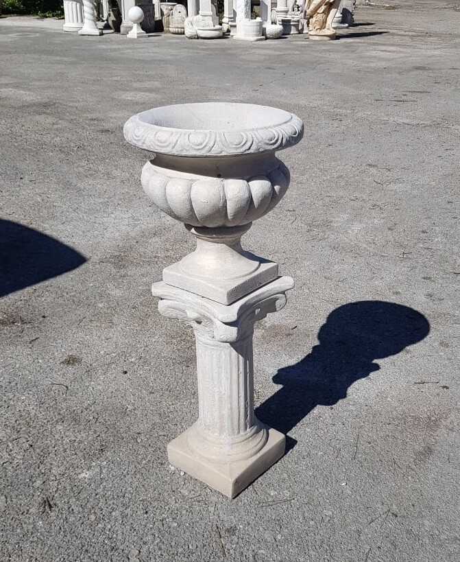 VASO PORTAFIORI ART- VS09 FRUTTA POLVERE DI MARMO E CEMENTO NO PIETRA
