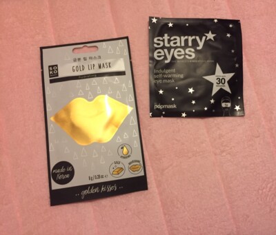 Face Masks: Pop Mask Starry Eyes +SoKo Gold Lip Skin Beauty Womens Gift