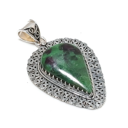 Fire Labradorite Gemstone Handmade 925 Sterling Silver Jewelry Pendant