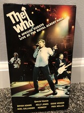 The WHO live at the Royal Albert Hall Music Video VHS~E. Vedder, B. Adams~Tested