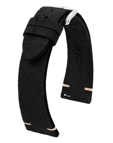 UHRENARMBAND HIRSCH SERRO Wildleder Veloursleder Suede 19/16 , 20/16 , 22/18 - Picture 2 of 17