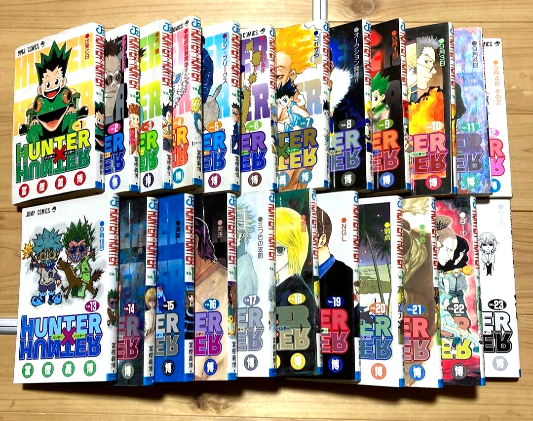 HUNTER x HUNTER Vol. 1-23 Edición Japonesa Manga Tapa blanda Yoshihiro Togashi