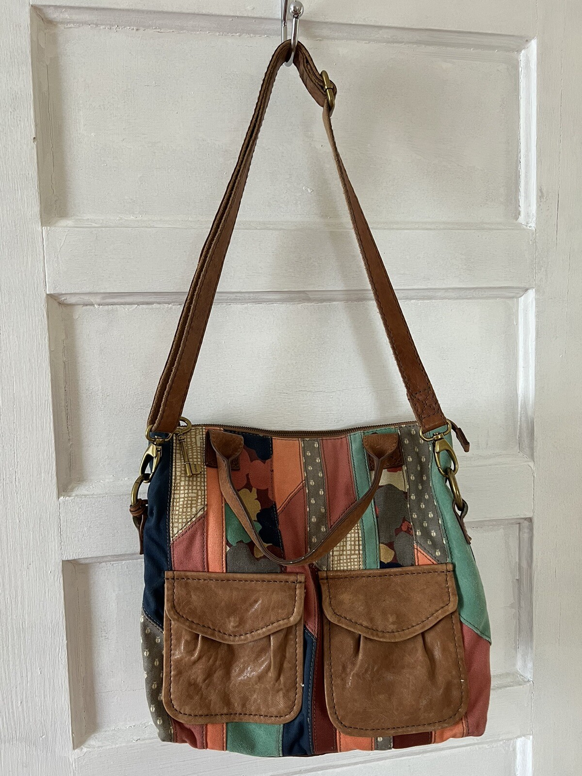 Fossil Long Live Vintage 1954 Shoulder Tote Bag Purse… Gem