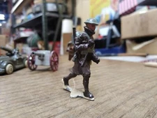 Vtg Manoil? Authenticast Metal Lead WWI Toy Infantry Walking Soldier Nice Shape!