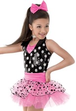 Dance Costume Weissman 8594 Small Adult Pink Dress Jazz Musical Theater Pageant