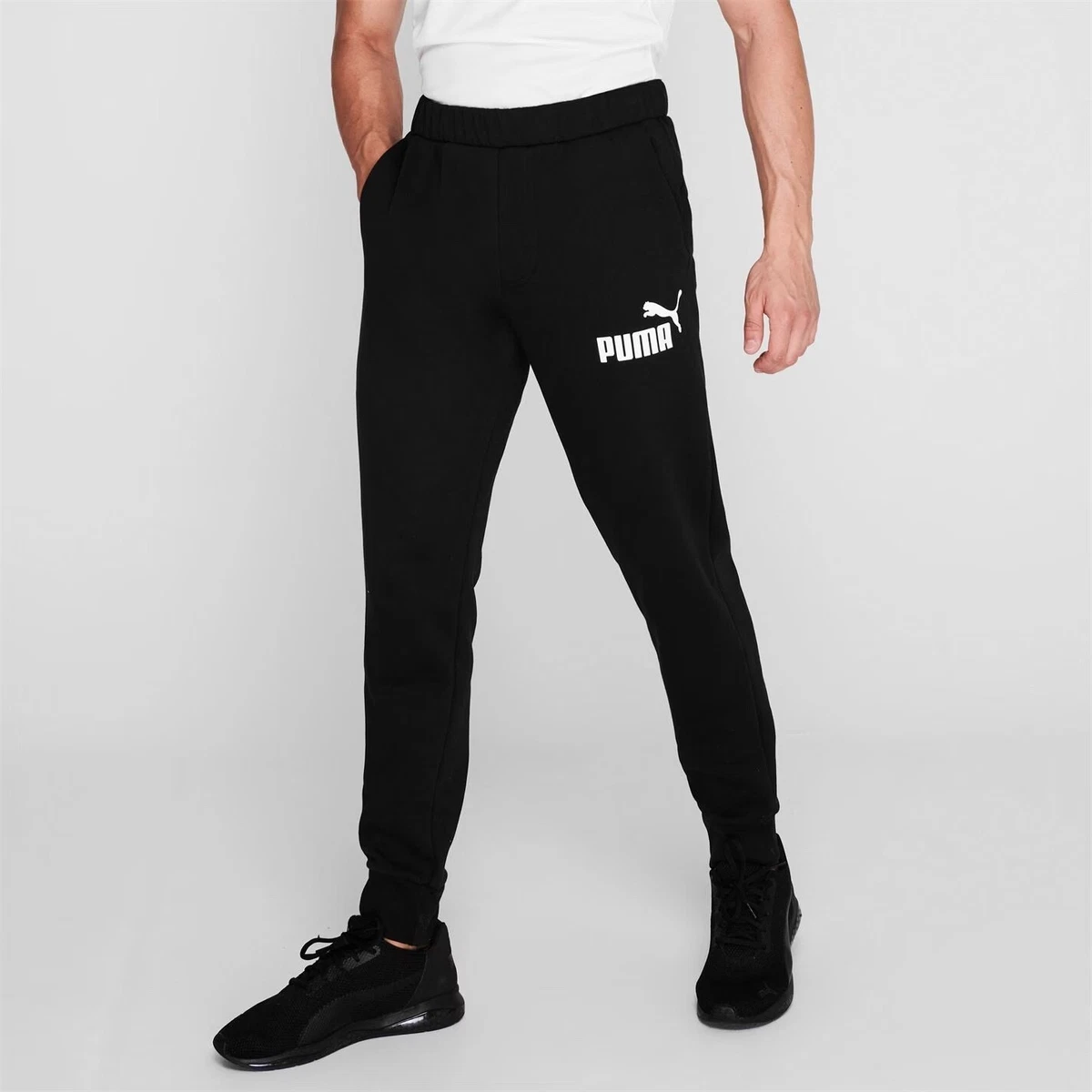 Puma No 1 Logo Mens Jogging Bottoms Black Small or Medium New Slim Fit  Joggers