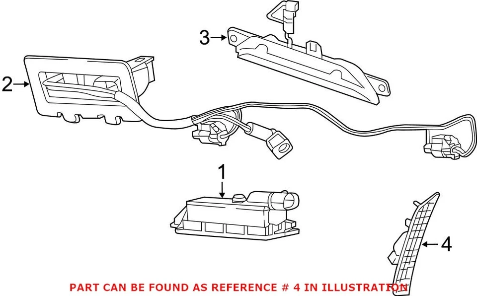 Genuine OEM Rear Driver Left Side Marker Light For Chrysler Pacifica 2017-2020 - Image 2 of 2