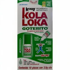 Kola Loka Goterin (10 pcs) (3.5g x 1) Super Glue Dropper (10 pcs) (3.5g Each)