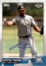 2015 Topps Pro Debut #87 Justin Twine Auto