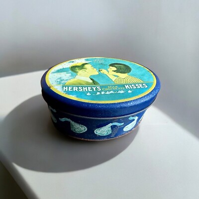 Vintage Hershey s Schokoladendose - oval geformt